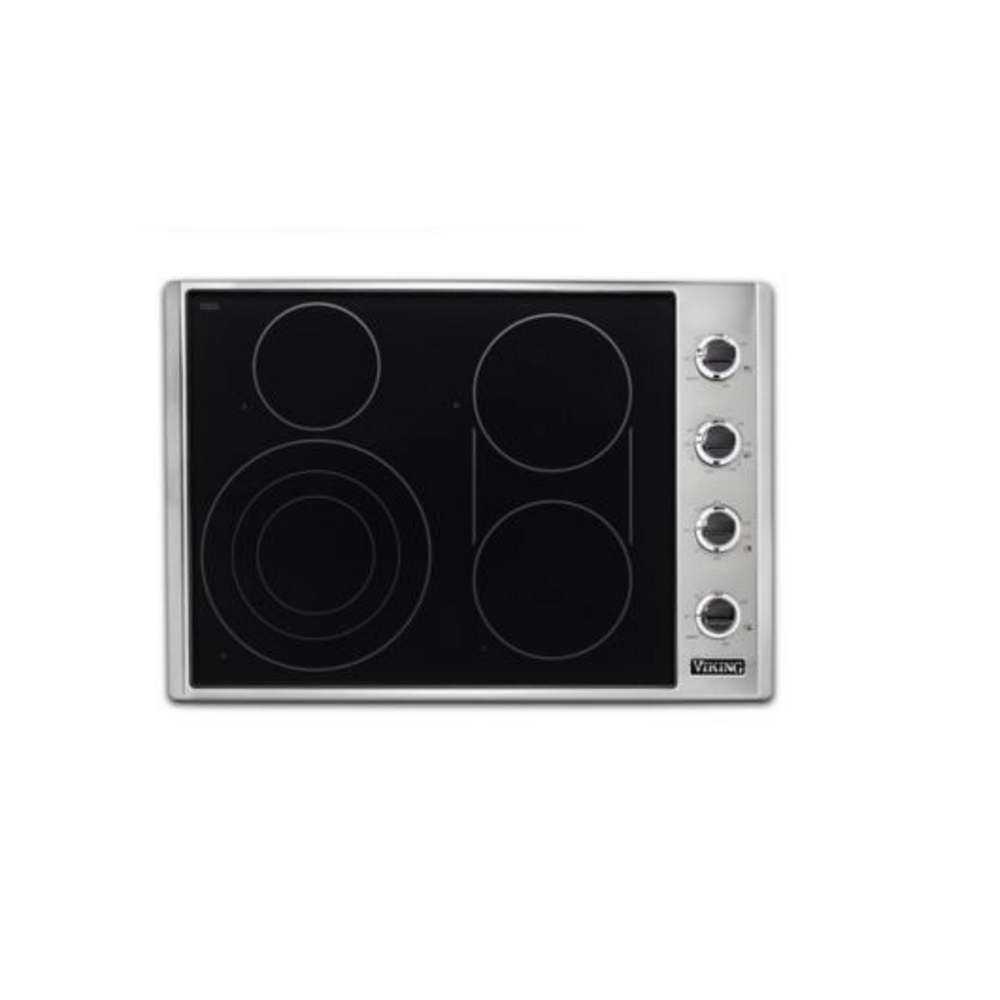 Viking 5 Series 30 inch Electric Radiant Cooktop with 4 Elements - VECU53014BSB