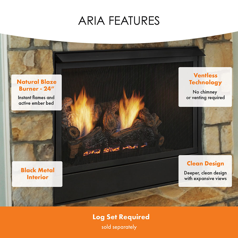 Monessen 36" Aria Vent-Free Traditional Gas Fireplace