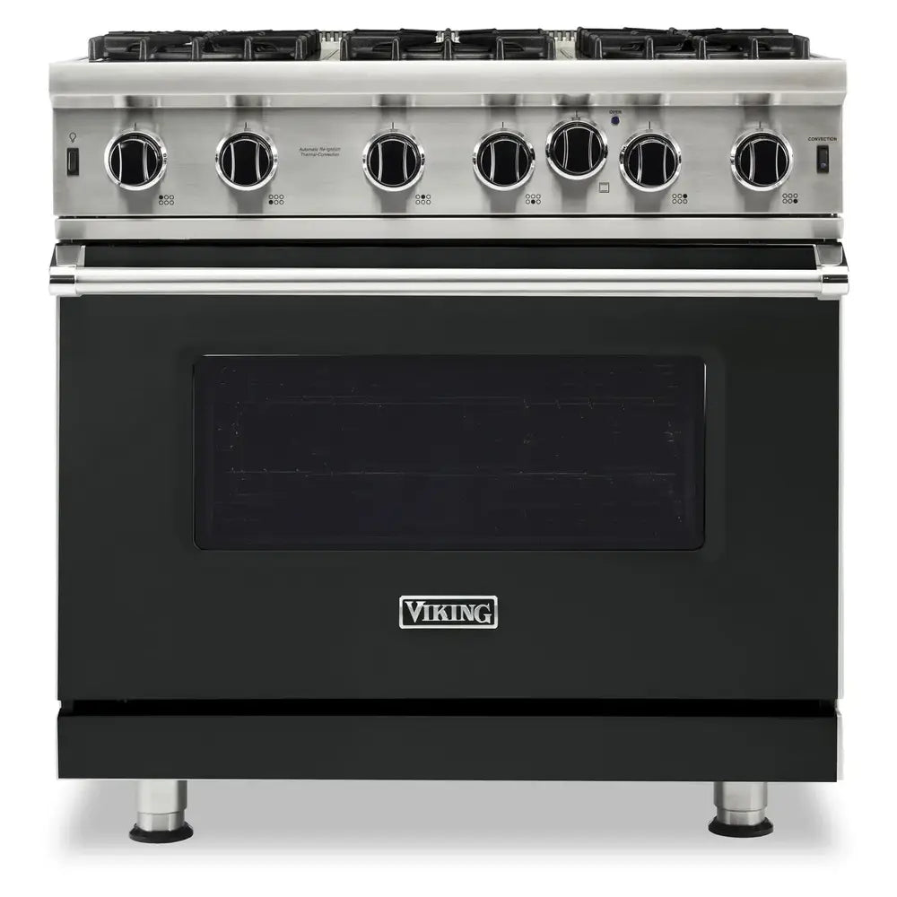 Viking 5 Series 36 inch Open Burner Gas Range - VGIC53626B*