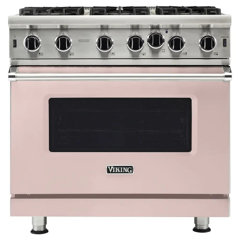 Viking 5 Series 36 inch Open Burner Gas Range - VGIC53626B*