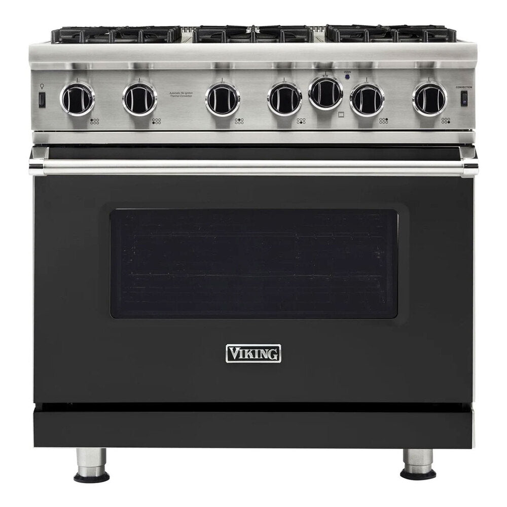 Viking 5 Series 36 inch Open Burner Gas Range - VGIC53626B*