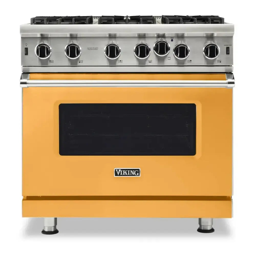 Viking 5 Series 36 inch Open Burner Gas Range - VGIC53626B*