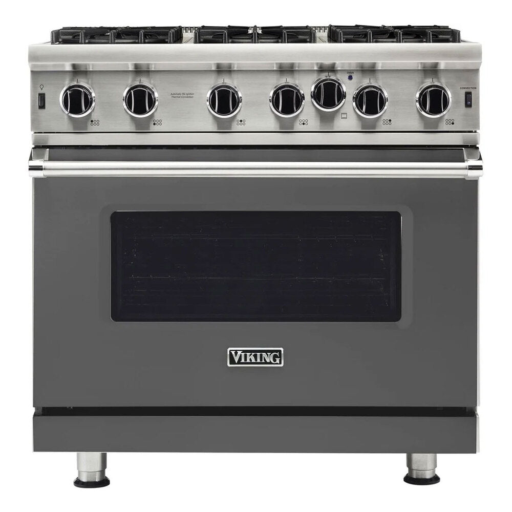 Viking 5 Series 36 inch Open Burner Gas Range - VGIC53626B*
