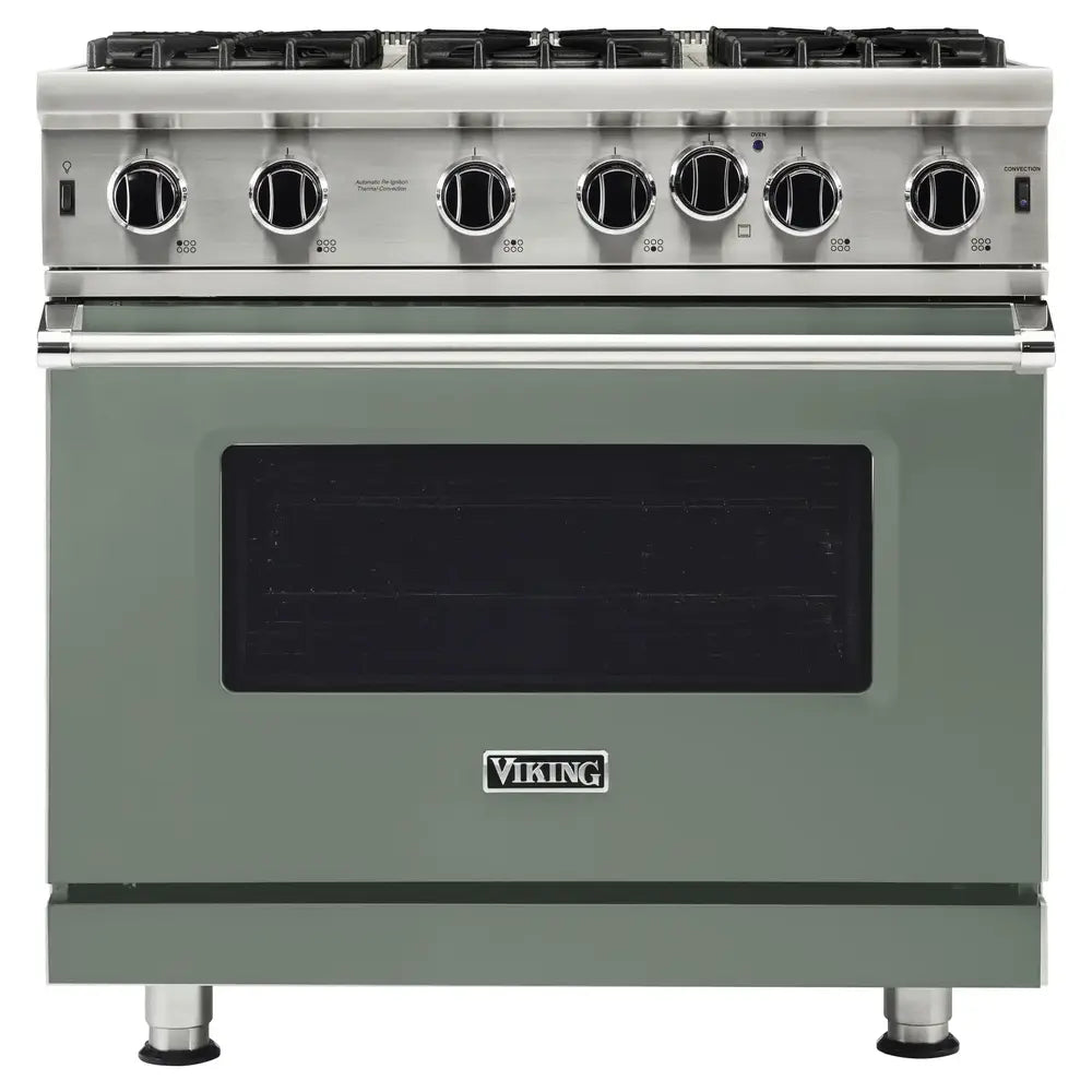 Viking 5 Series 36 inch Open Burner Gas Range - VGIC53626B*