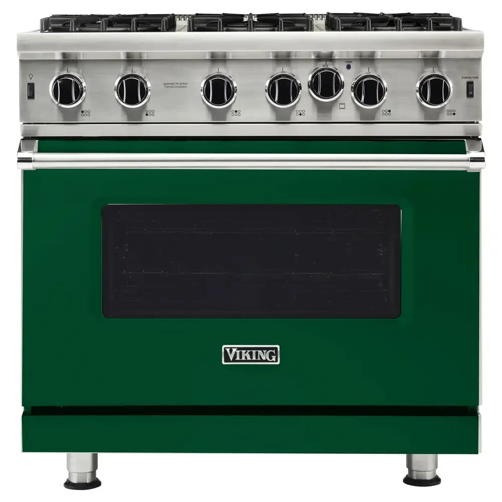 Viking 5 Series 36 inch Open Burner Gas Range - VGIC53626B*
