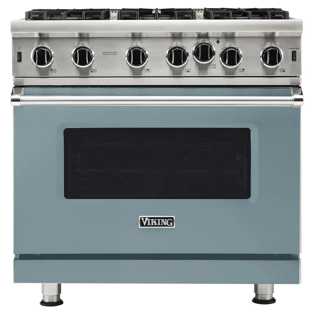 Viking 5 Series 36 inch Open Burner Gas Range - VGIC53626B*