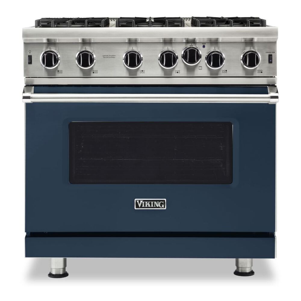 Viking 5 Series 36 inch Open Burner Gas Range - VGIC53626B*