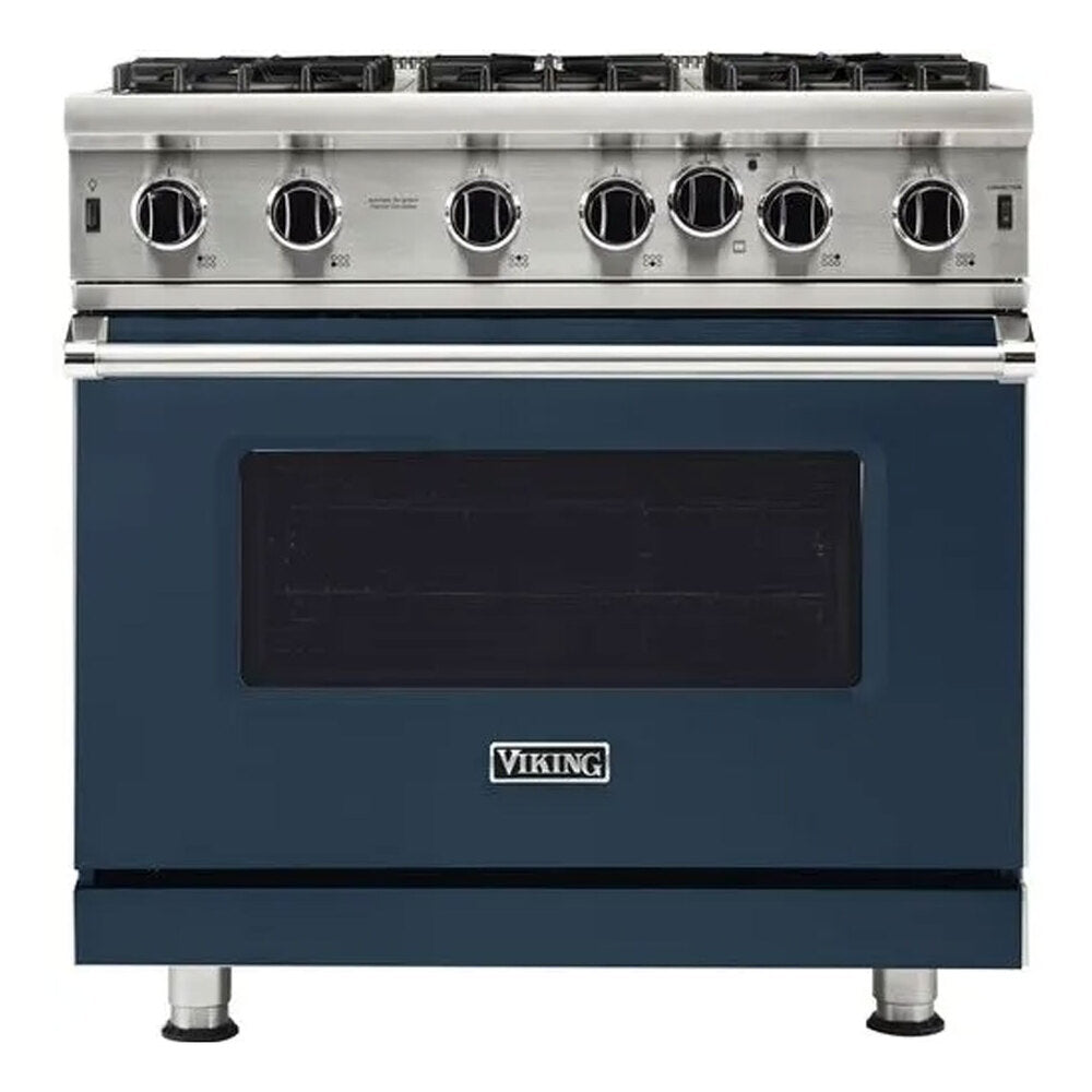 Viking 5 Series 36 inch Open Burner Gas Range - VGIC53626B*