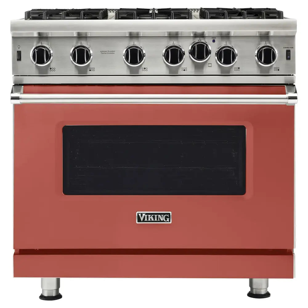 Viking 5 Series 36 inch Open Burner Gas Range - VGIC53626B*