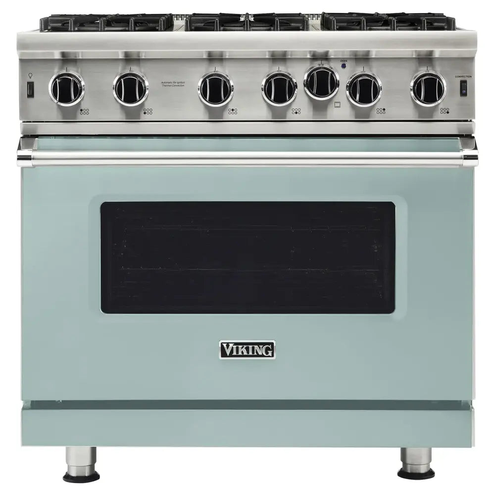 Viking 5 Series 36 inch Open Burner Gas Range - VGIC53626B*