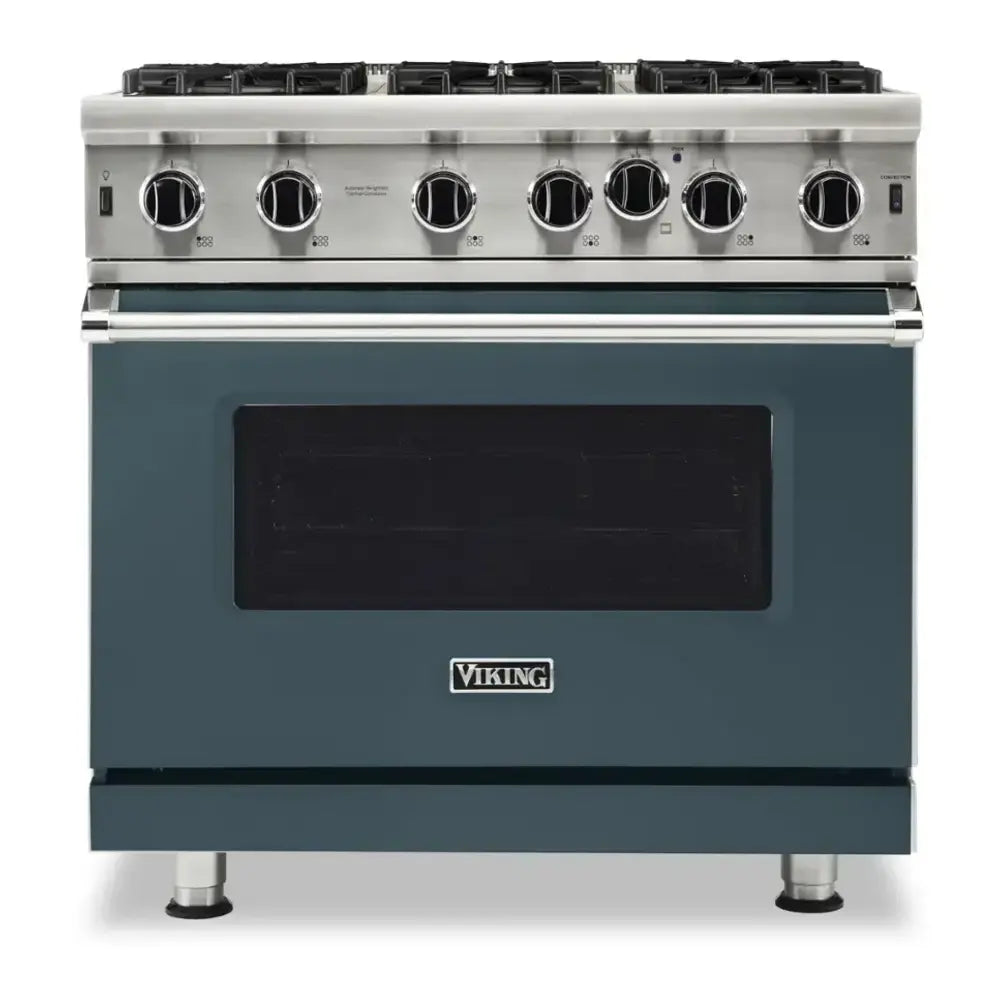 Viking 5 Series 36 inch Open Burner Gas Range - VGIC53626B*