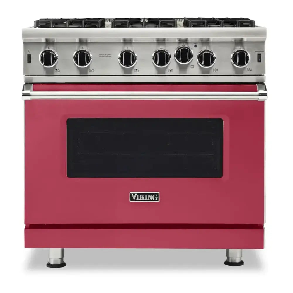 Viking 5 Series 36 inch Open Burner Gas Range - VGIC53626B*