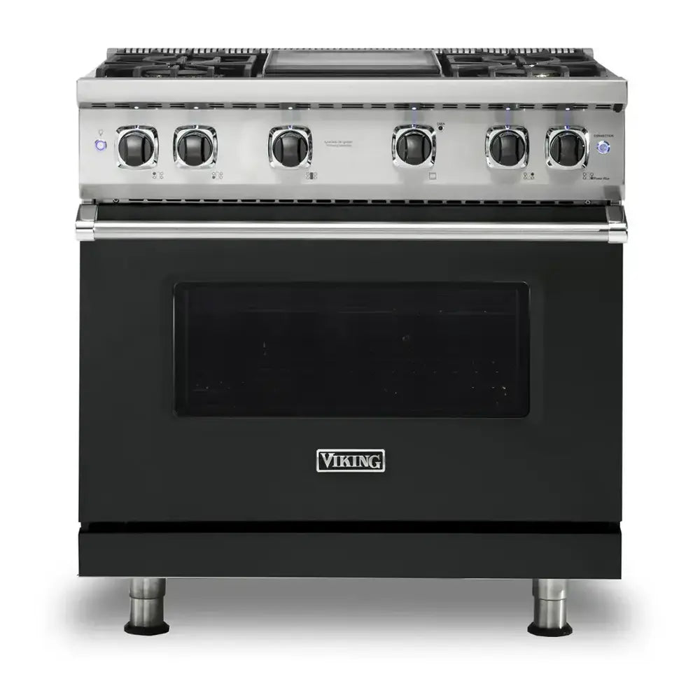 Viking 5 Series 36 inch Sealed Burner Gas Range with 4 Burners and Griddle - VGR5364G*