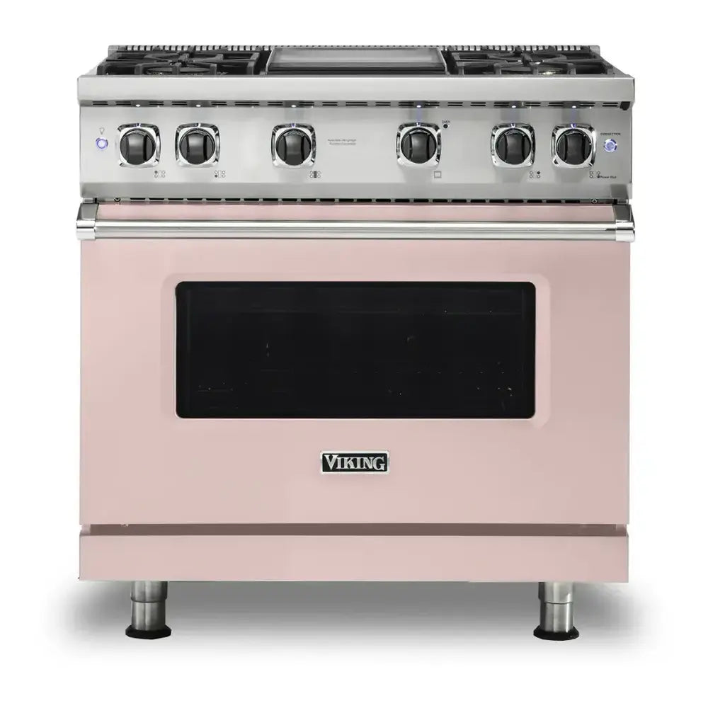 Viking 5 Series 36 inch Sealed Burner Gas Range with 4 Burners and Griddle - VGR5364G*