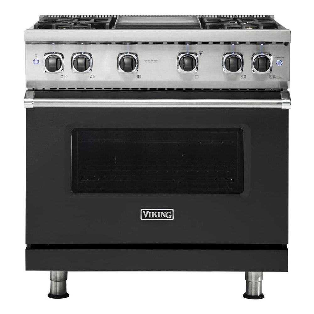 Viking 5 Series 36 inch Sealed Burner Gas Range with 4 Burners and Griddle - VGR5364G*