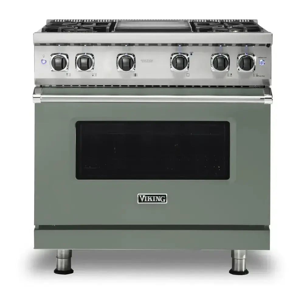 Viking 5 Series 36 inch Sealed Burner Gas Range with 4 Burners and Griddle - VGR5364G*