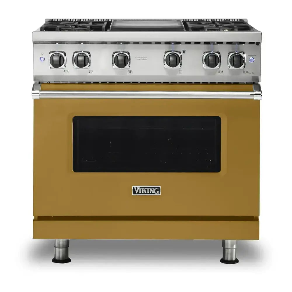 Viking 5 Series 36 inch Sealed Burner Gas Range with 4 Burners and Griddle - VGR5364G*