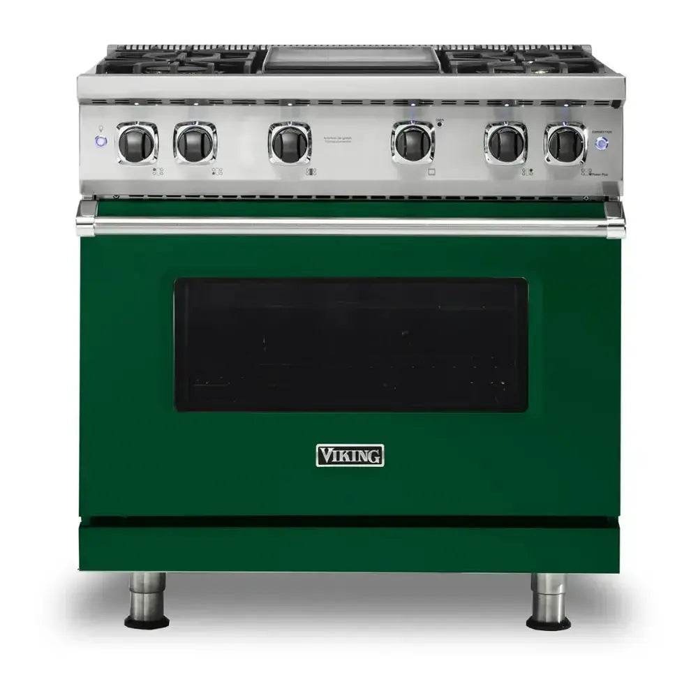 Viking 5 Series 36 inch Sealed Burner Gas Range with 4 Burners and Griddle - VGR5364G*