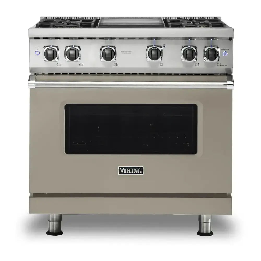 Viking 5 Series 36 inch Sealed Burner Gas Range with 4 Burners and Griddle - VGR5364G*