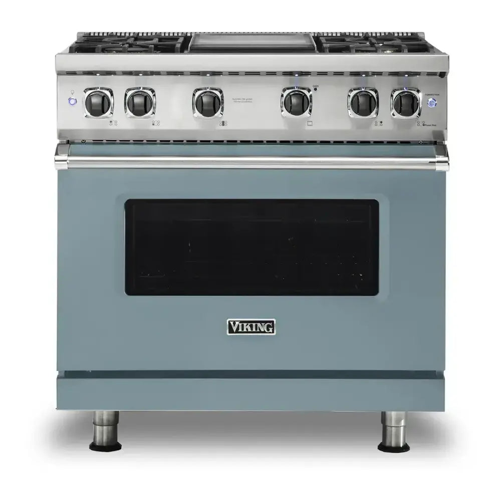 Viking 5 Series 36 inch Sealed Burner Gas Range with 4 Burners and Griddle - VGR5364G*