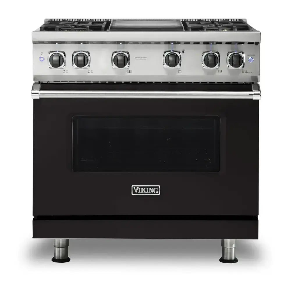 Viking 5 Series 36 inch Sealed Burner Gas Range with 4 Burners and Griddle - VGR5364G*