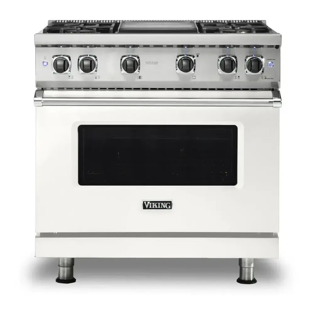 Viking 5 Series 36 inch Sealed Burner Gas Range with 4 Burners and Griddle - VGR5364G*