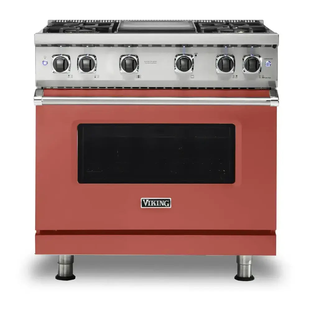 Viking 5 Series 36 inch Sealed Burner Gas Range with 4 Burners and Griddle - VGR5364G*