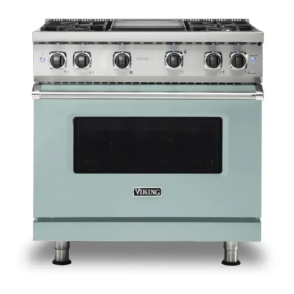 Viking 5 Series 36 inch Sealed Burner Gas Range with 4 Burners and Griddle - VGR5364G*