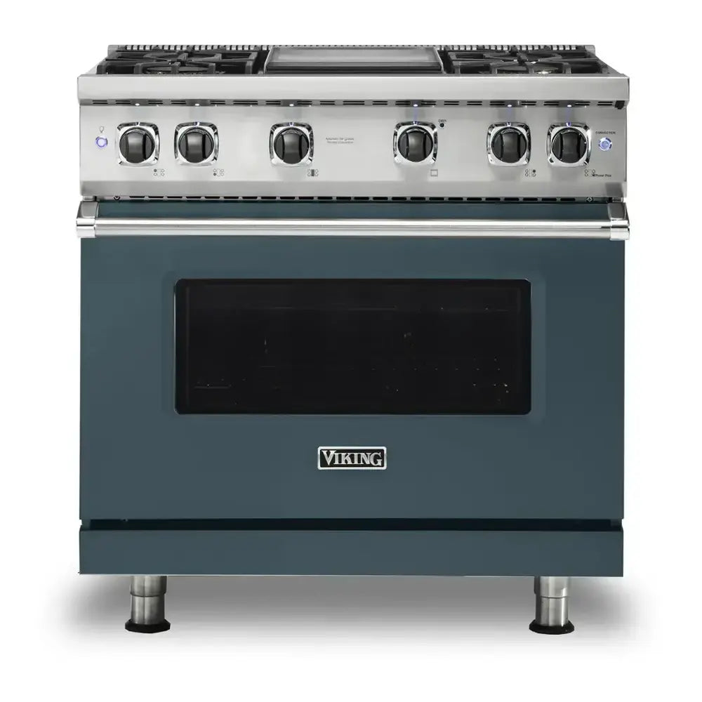 Viking 5 Series 36 inch Sealed Burner Gas Range with 4 Burners and Griddle - VGR5364G*