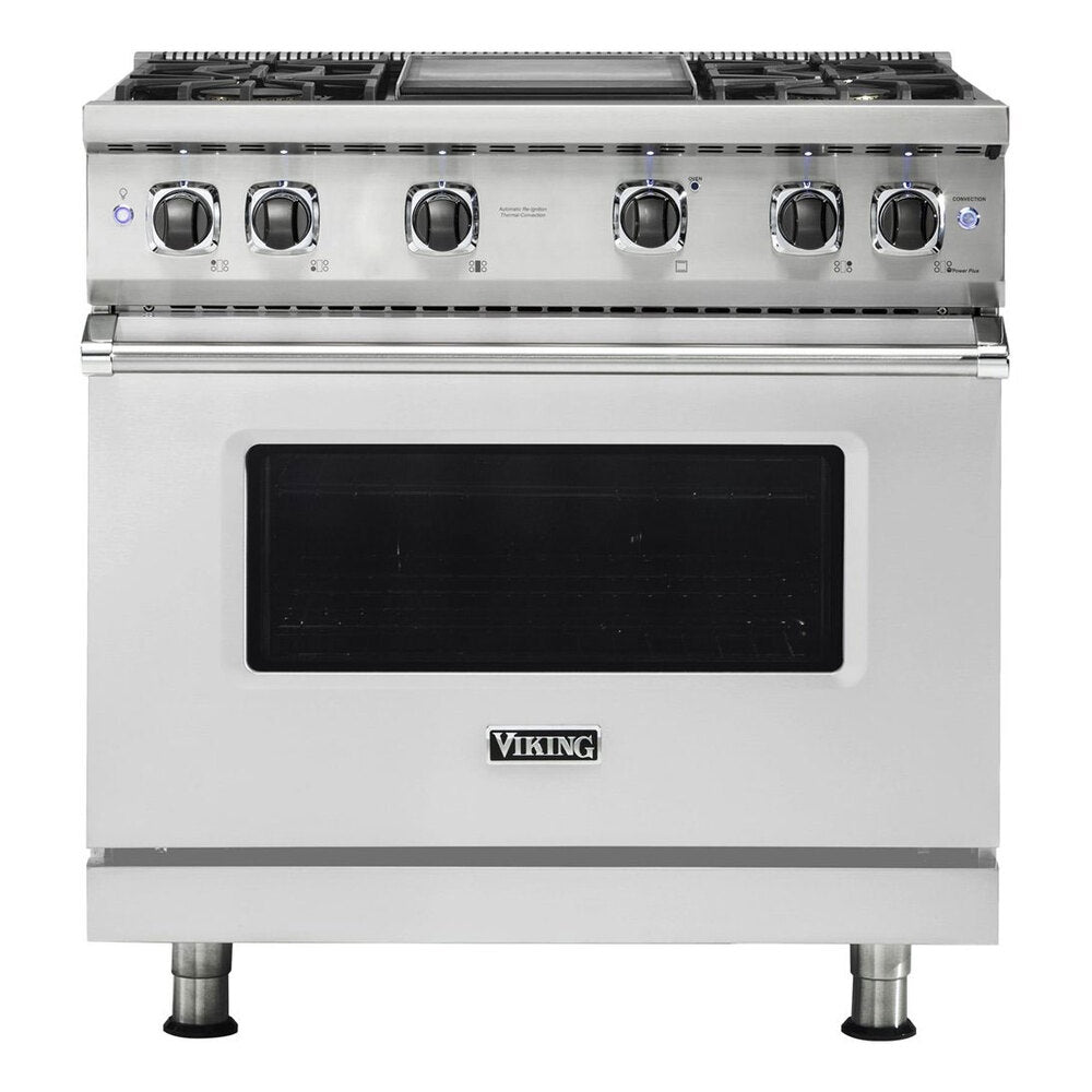Viking 5 Series 36 inch Sealed Burner Gas Range with 4 Burners and Griddle - VGR5364G*