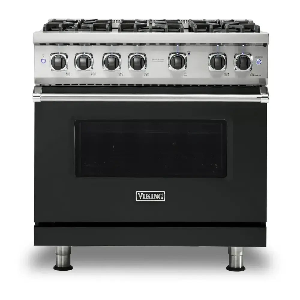 Viking 5 Series 36 inch Sealed Burner Gas Range with 6 Burners - VGR5366B*