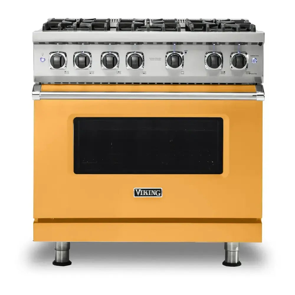 Viking 5 Series 36 inch Sealed Burner Gas Range with 6 Burners - VGR5366B*