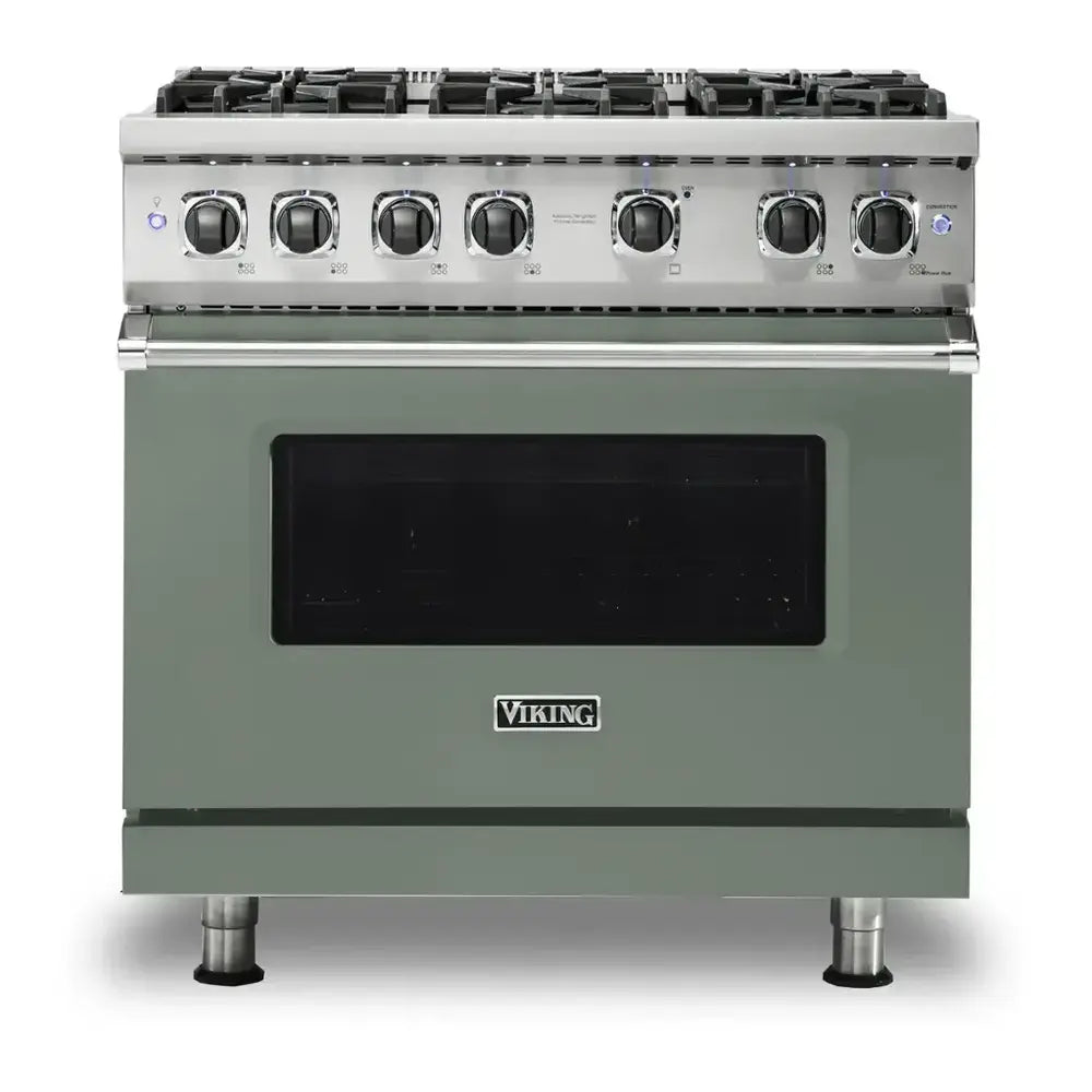 Viking 5 Series 36 inch Sealed Burner Gas Range with 6 Burners - VGR5366B*