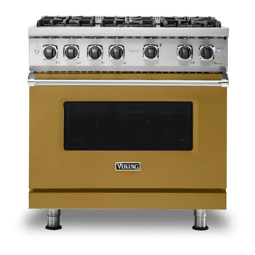 Viking 5 Series 36 inch Sealed Burner Gas Range with 6 Burners - VGR5366B*