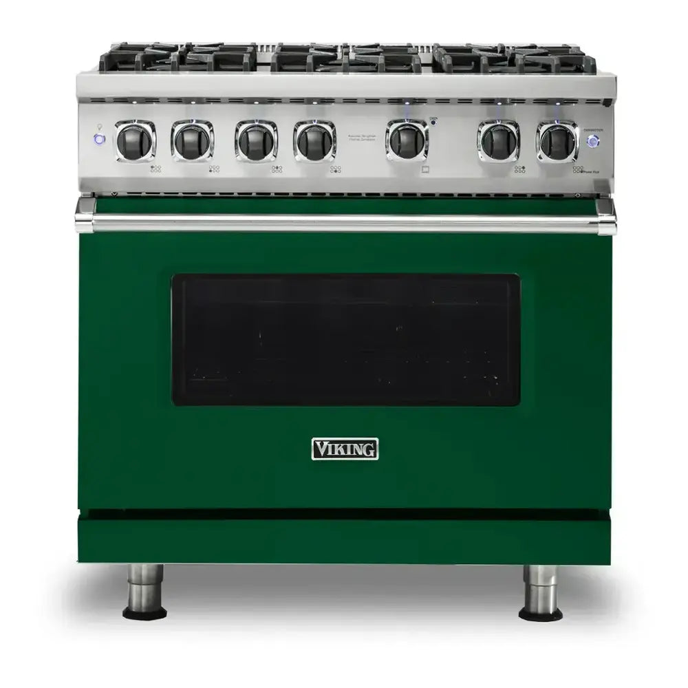 Viking 5 Series 36 inch Sealed Burner Gas Range with 6 Burners - VGR5366B*