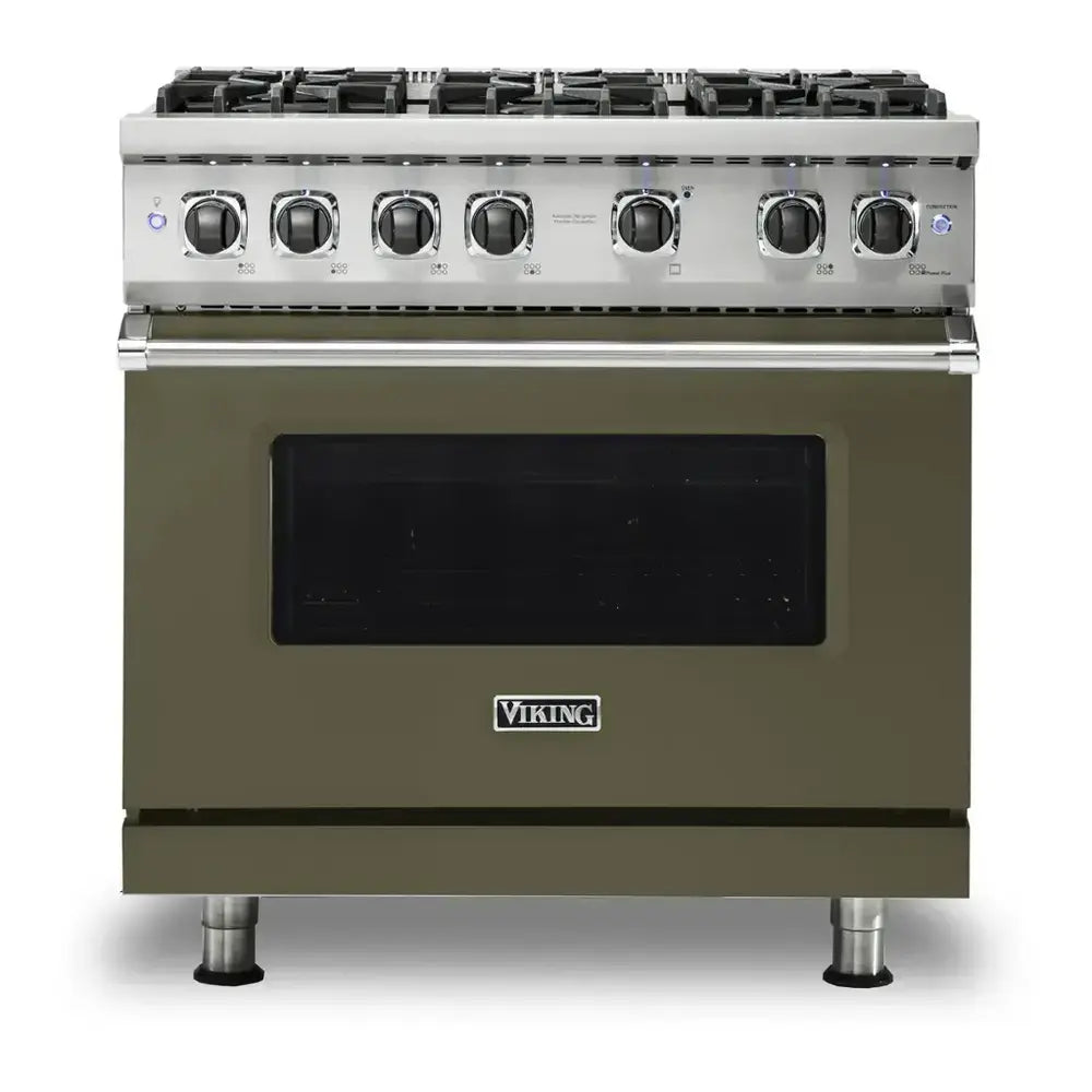 Viking 5 Series 36 inch Sealed Burner Gas Range with 6 Burners - VGR5366B*