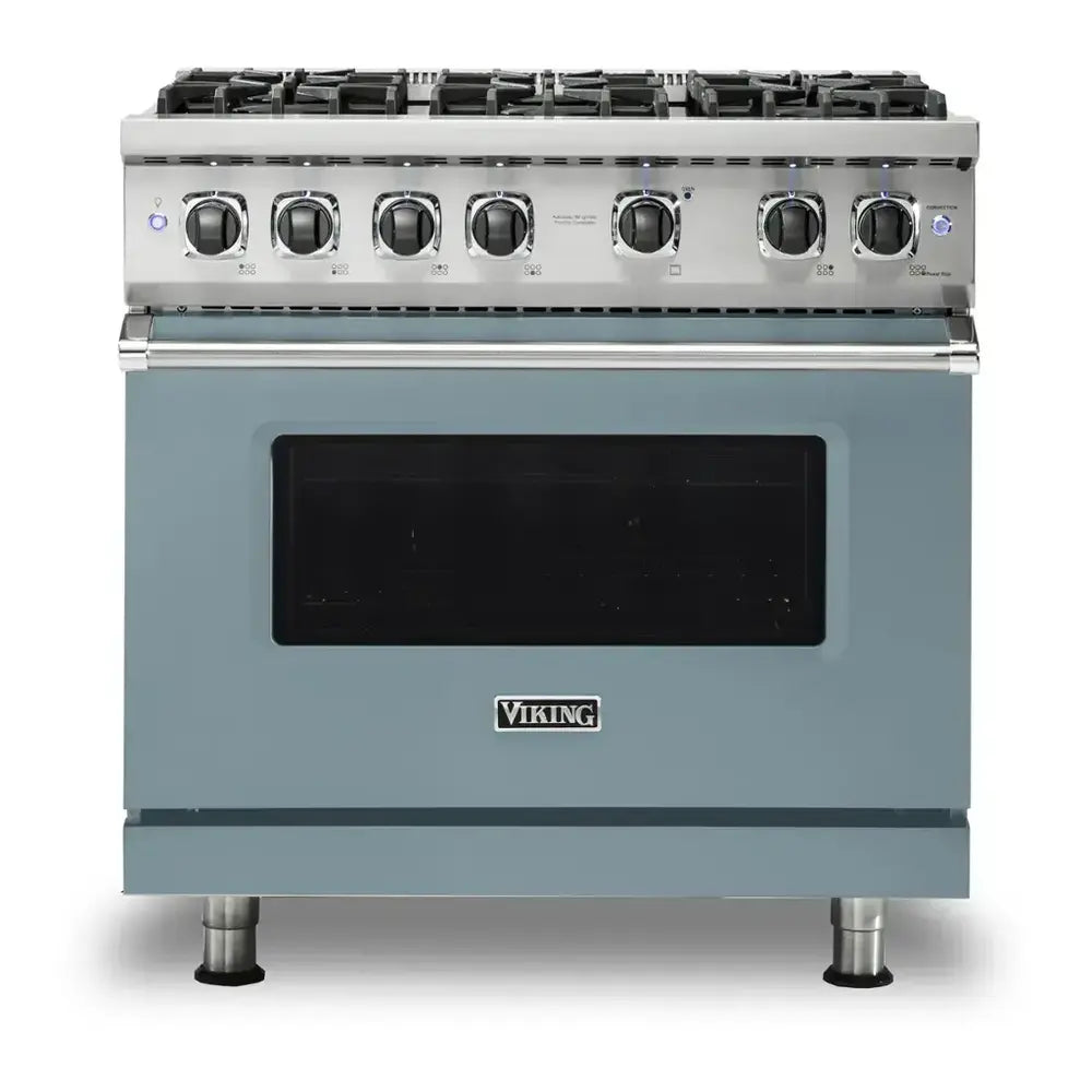 Viking 5 Series 36 inch Sealed Burner Gas Range with 6 Burners - VGR5366B*