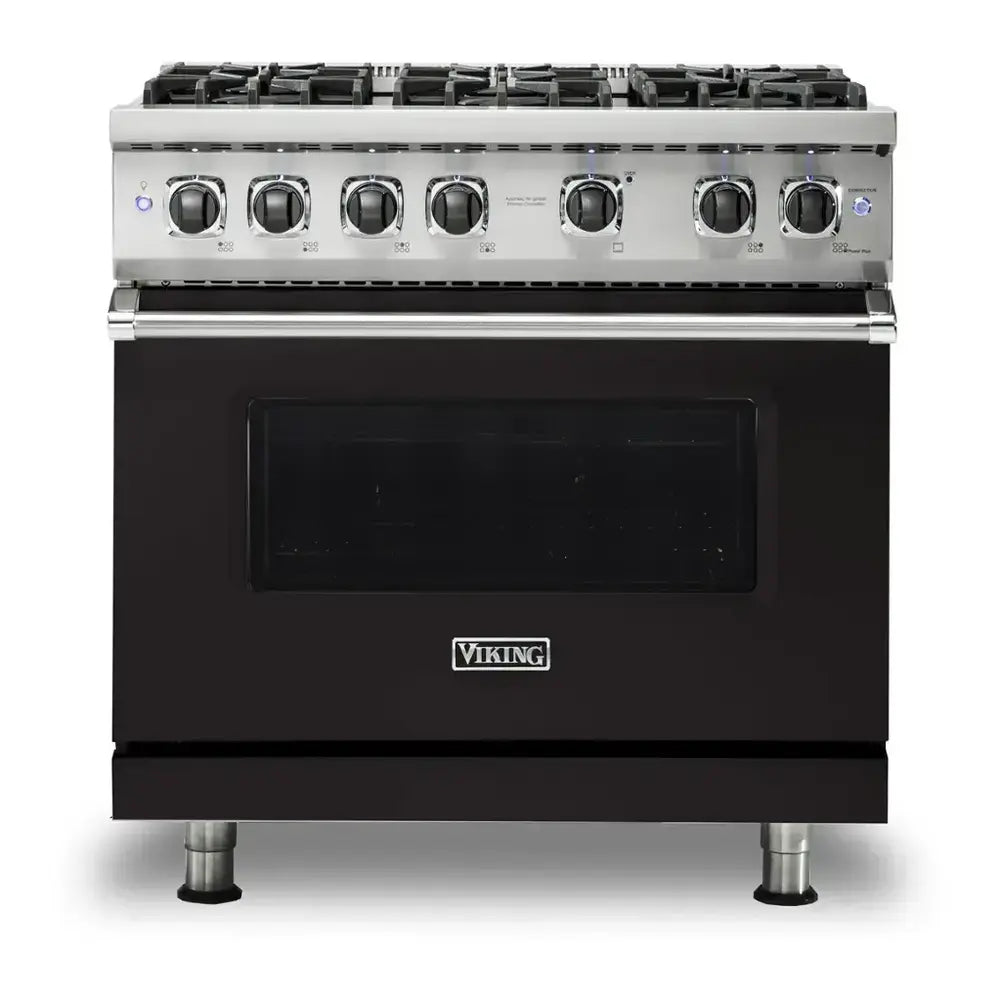 Viking 5 Series 36 inch Sealed Burner Gas Range with 6 Burners - VGR5366B*