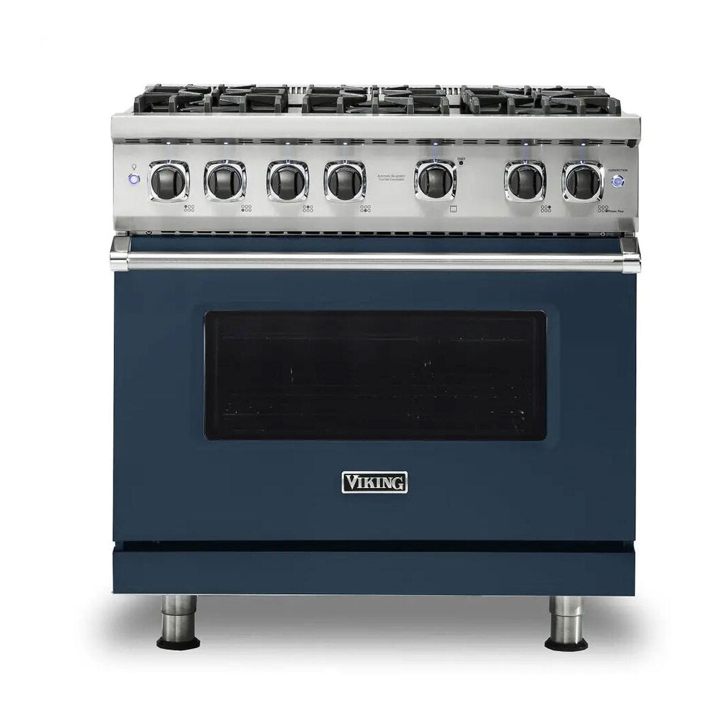 Viking 5 Series 36 inch Sealed Burner Gas Range with 6 Burners - VGR5366B*