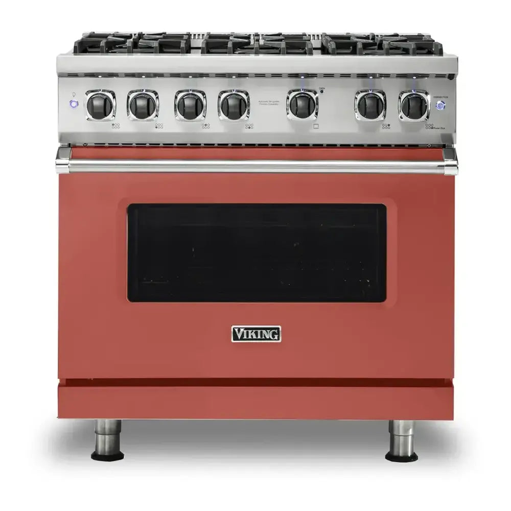 Viking 5 Series 36 inch Sealed Burner Gas Range with 6 Burners - VGR5366B*
