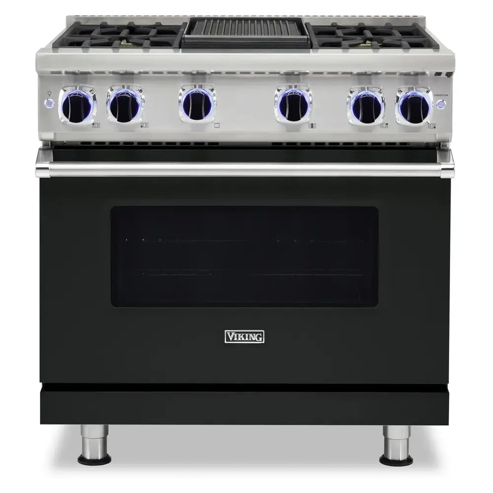 Viking 7 Series 36 inch Sealed Burner Gas Range with 4 Burners and Griddle - VGR73624G*