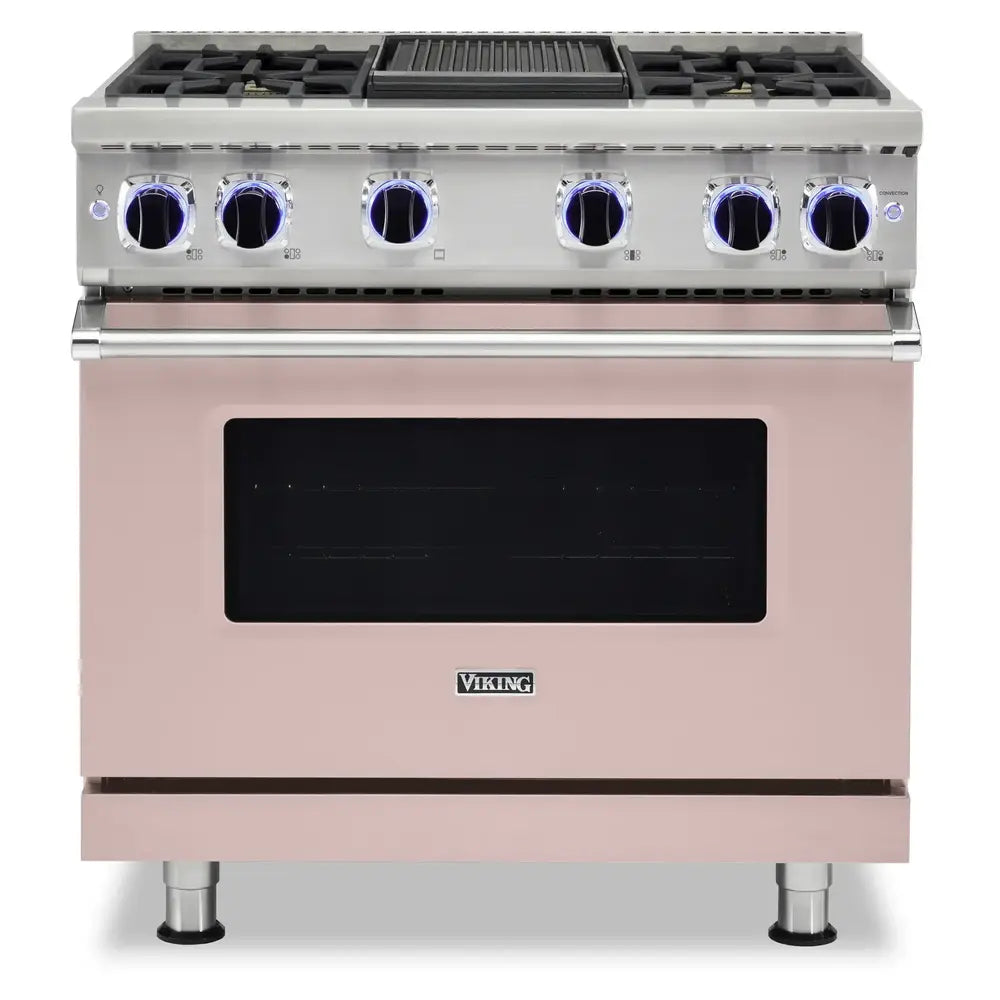 Viking 7 Series 36 inch Sealed Burner Gas Range with 4 Burners and Griddle - VGR73624G*