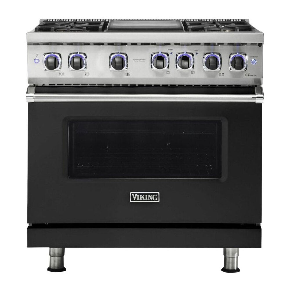 Viking 7 Series 36 inch Sealed Burner Gas Range with 4 Burners and Griddle - VGR73624G*