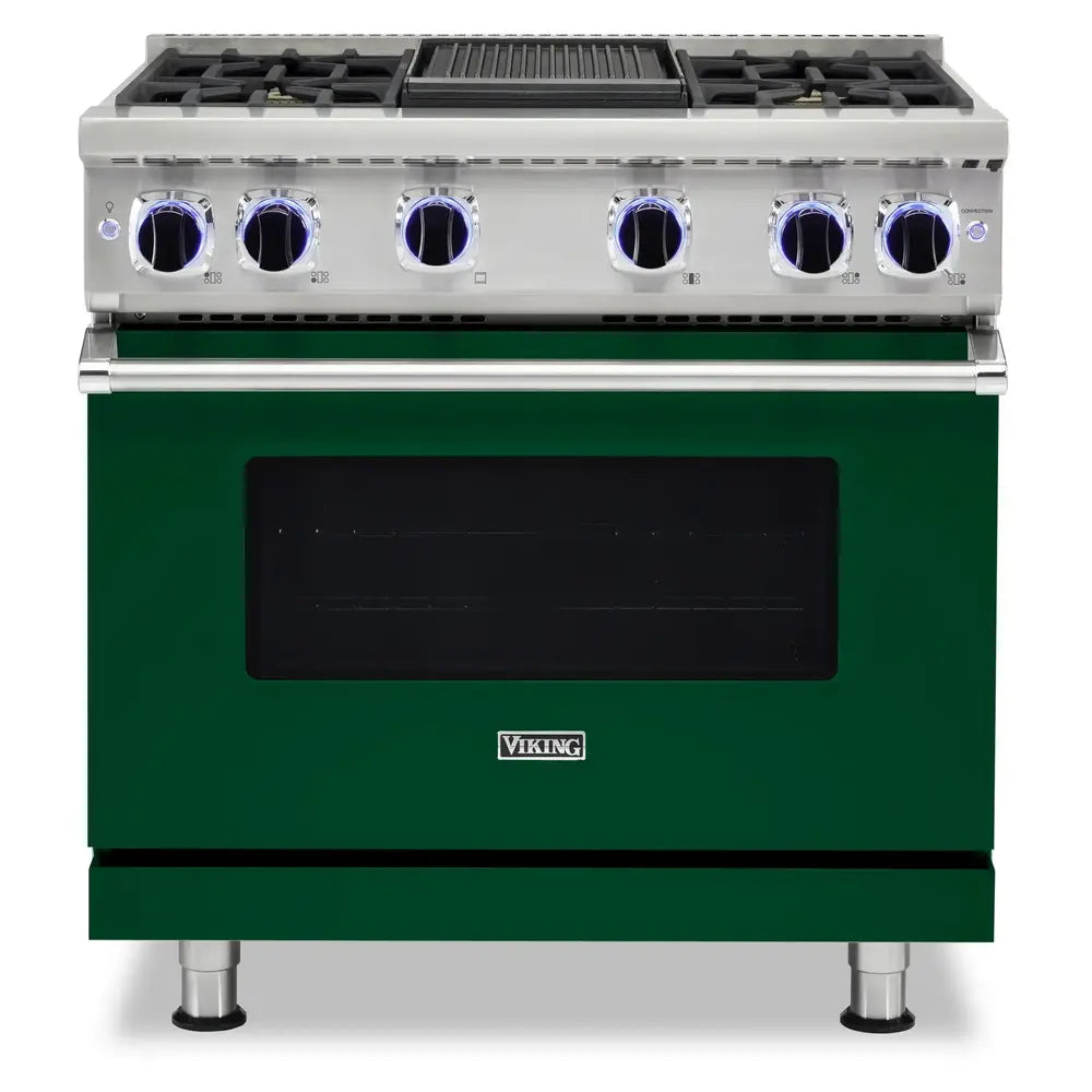 Viking 7 Series 36 inch Sealed Burner Gas Range with 4 Burners and Griddle - VGR73624G*