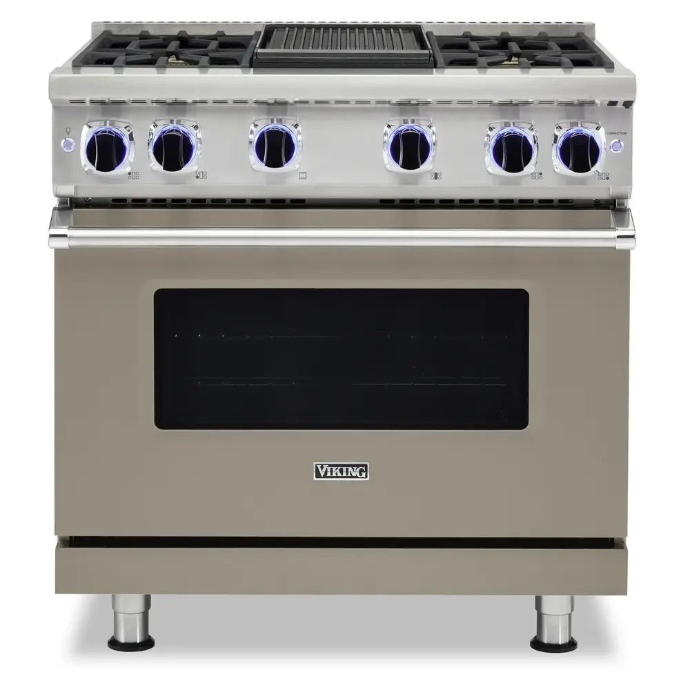 Viking 7 Series 36 inch Sealed Burner Gas Range with 4 Burners and Griddle - VGR73624G*