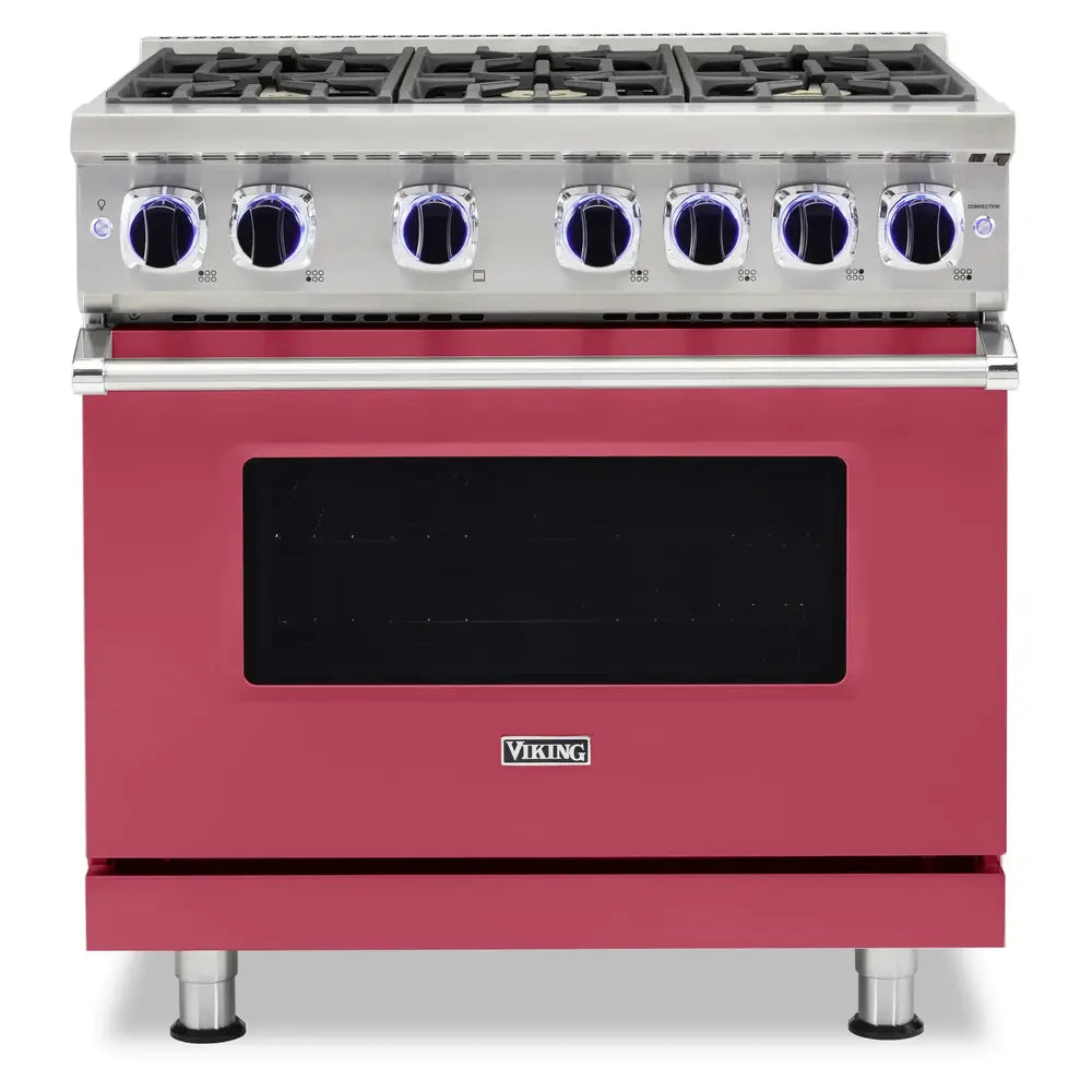 Viking 7 Series 36 inch Sealed Burner Gas Range with 6 Burners - VGR73626B*