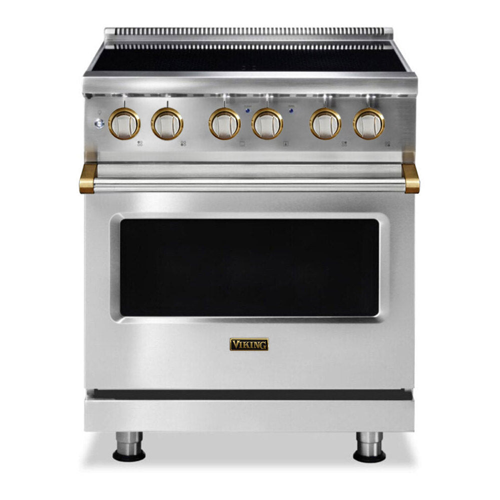 Viking 5 Series 30 inch Induction Self-Clean Range with 4 Elements - VIR53024B*