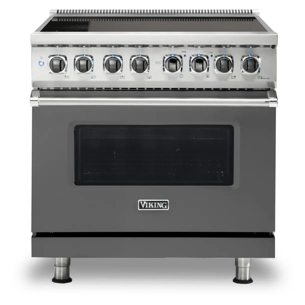 Viking 5 Series 36 inch Induction Self-Clean Range with 6 Elements (Damascus Grey) - VIR53626BDG