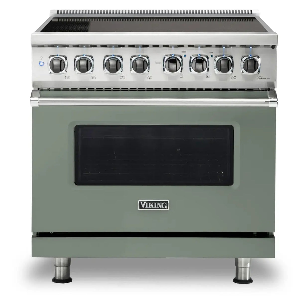 Viking 5 Series 36 inch Induction Self-Clean Range with 6 Elements (Eucalyptus) - VIR53626BEU