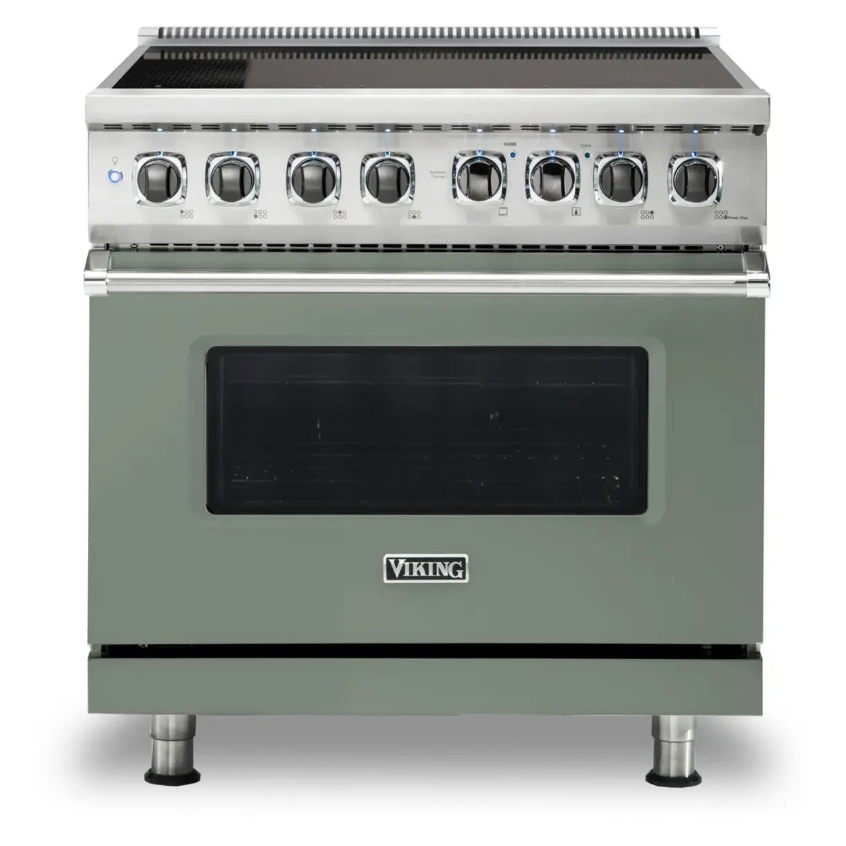 Viking 5 Series 36 inch Induction Self-Clean Range with 6 Elements (Eucalyptus) - VIR53626BEU